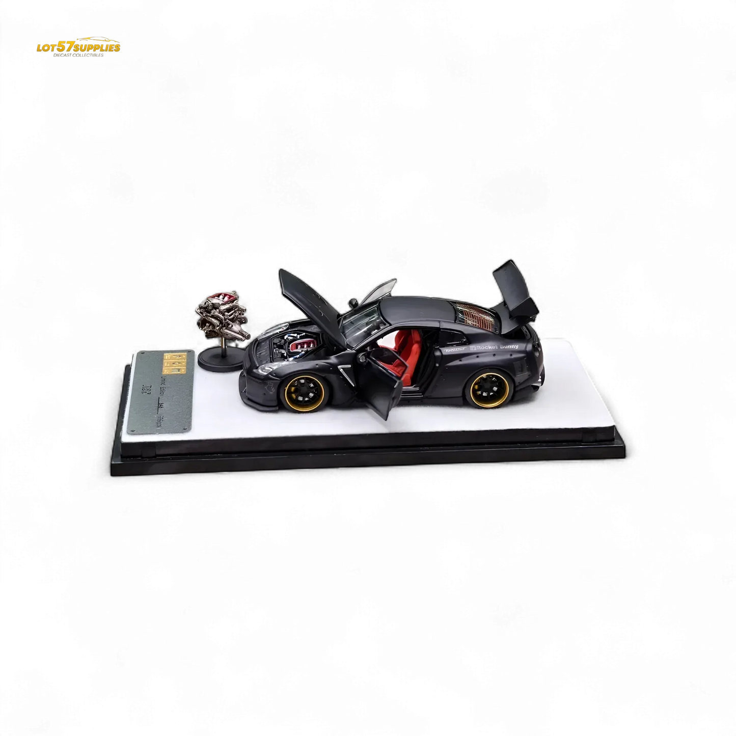 PGM Rocket Bunny R35 Matte Black 1:64 - ToylandEU