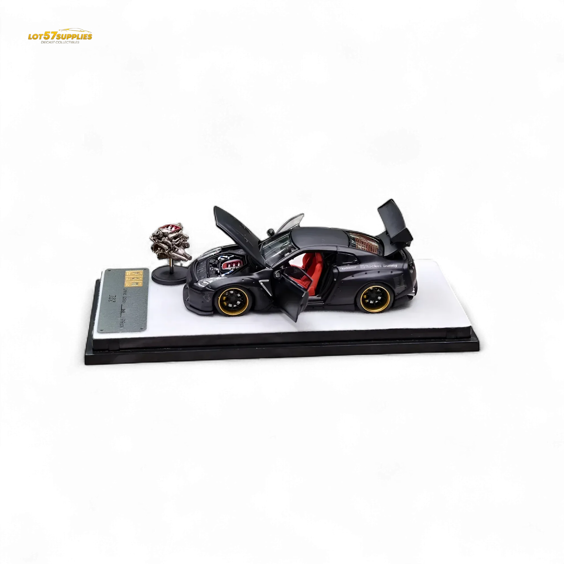 PGM Rocket Bunny R35 Matte Black 1:64 - ToylandEU