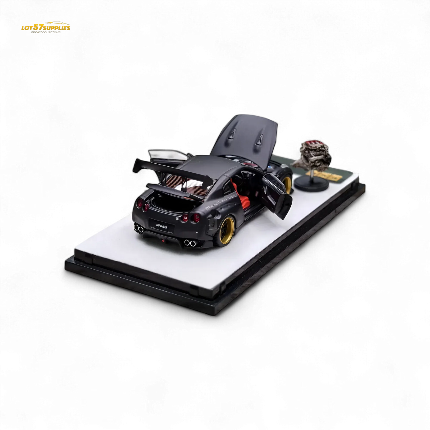 PGM Rocket Bunny R35 Matte Black 1:64 - ToylandEU