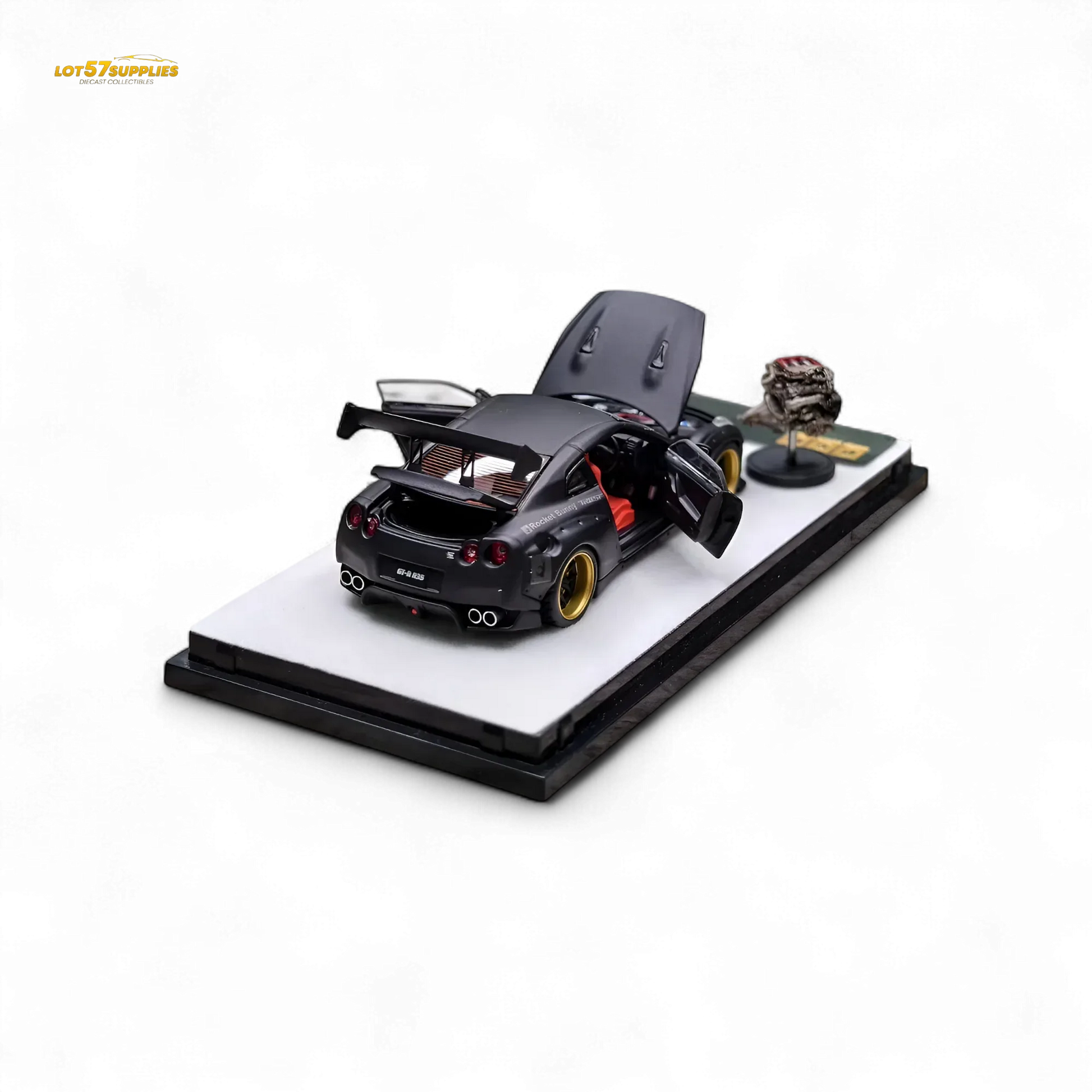 PGM Rocket Bunny R35 Matte Black 1:64 - ToylandEU