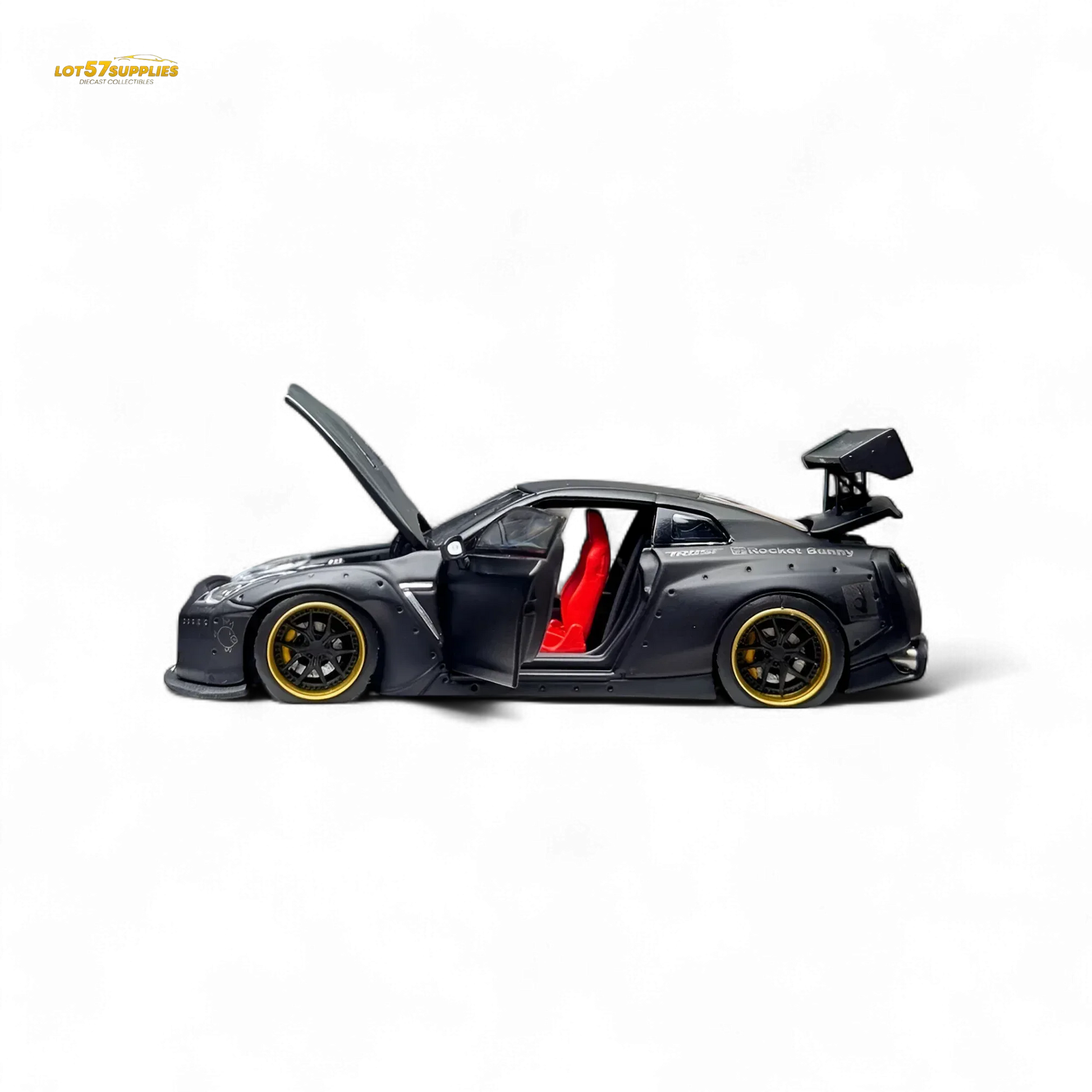 PGM Rocket Bunny R35 Matte Black 1:64 - ToylandEU