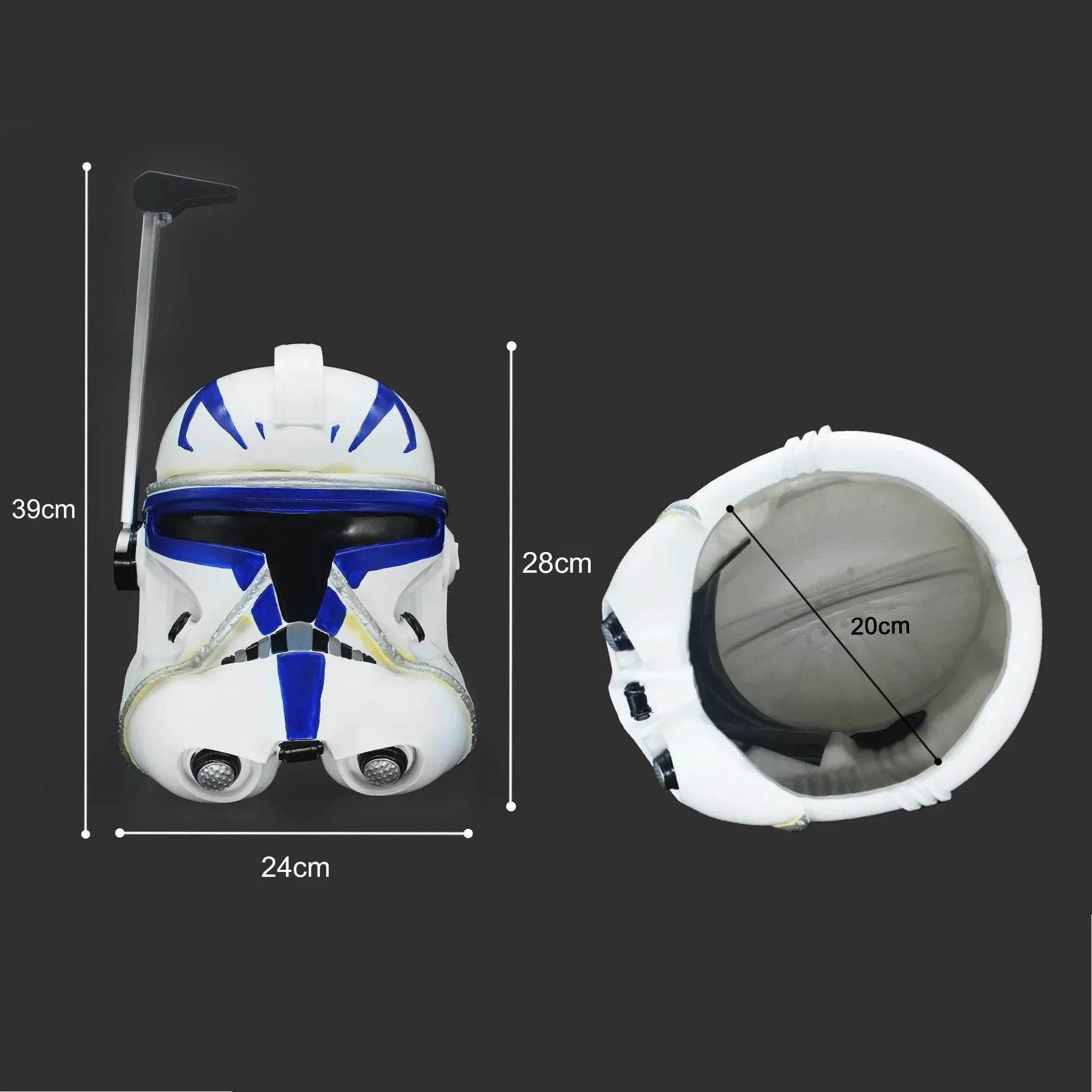 PHS Captain Rex Helmet PVC Battle Mask for Kids Adults - ToylandEU