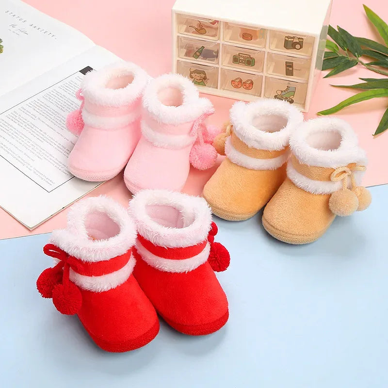 PINK SWANCN Baby Boots with Anti Slip Soft Bottom for Newborns and Toddlers - ToylandEU