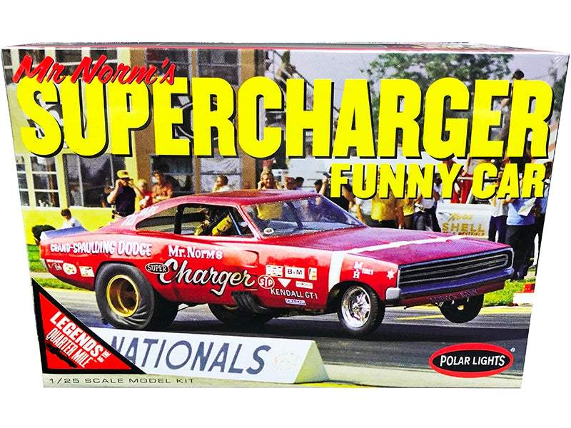 1969 Dodge Charger Funny Car | 1/25 Plastic Model Kit | Polar Lights | Mr. Norm's Supercharger Series
