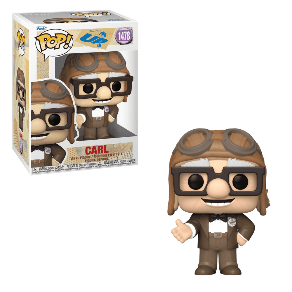 POP Vinyl Carl In Aviator Hat | 3.75in | Toylandeu™