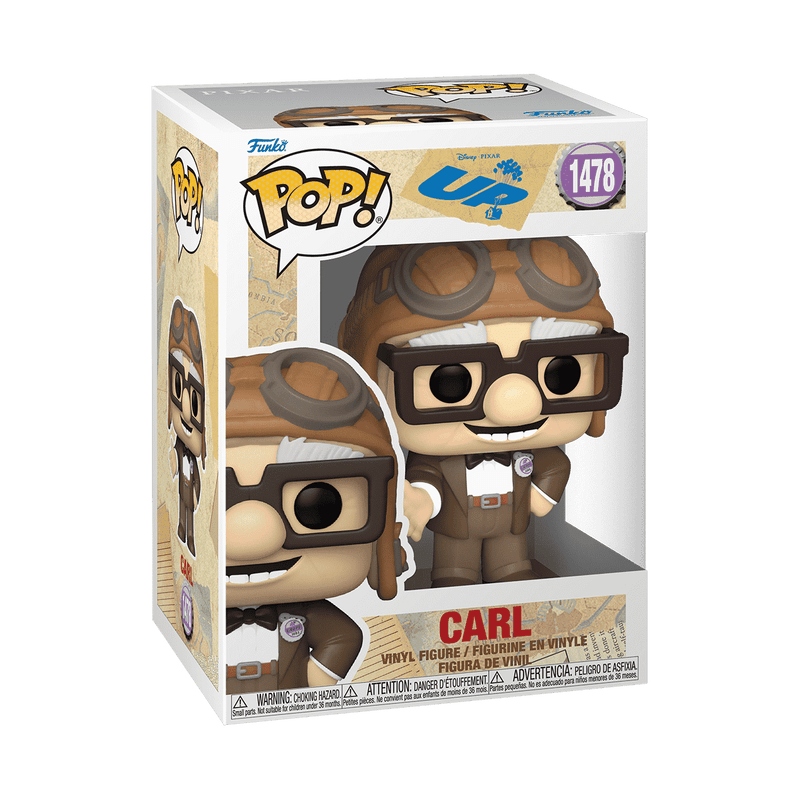 POP Vinyl Carl In Aviator Hat | 3.75in | Toylandeu™