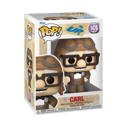 POP Vinyl Carl In Aviator Hat | 3.75in | Toylandeu™