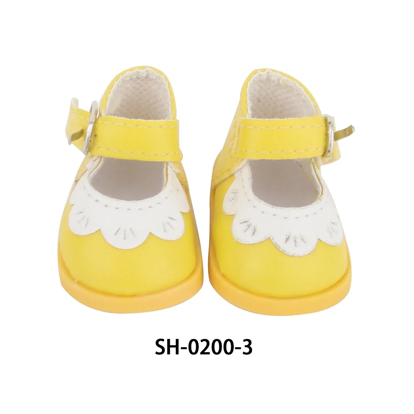 PU Leather Heart Bow Doll Shoes For 14 Inches Dolls - ToylandEU