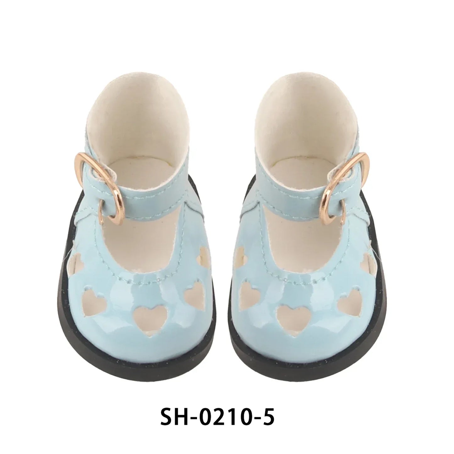 PU Leather Heart Bow Doll Shoes For 14 Inches Dolls - ToylandEU