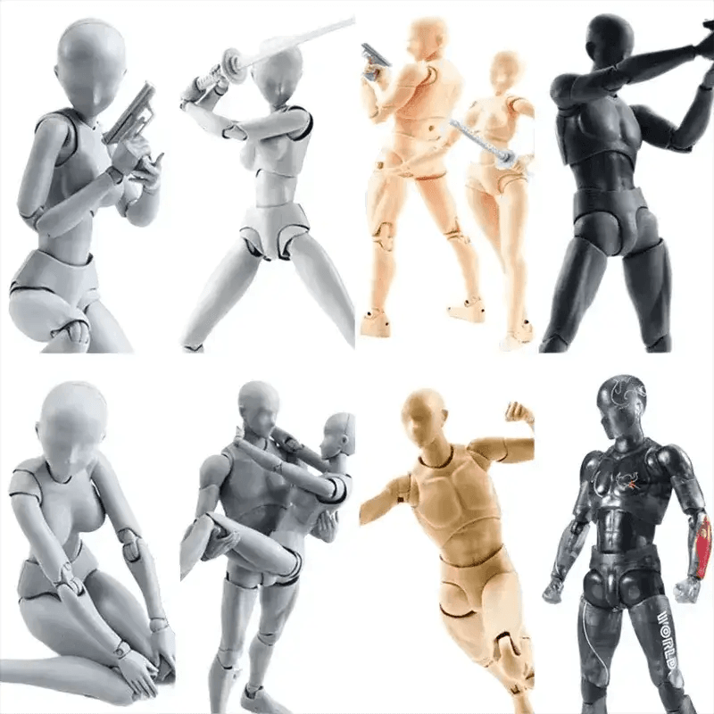 PVC Action Figure Collectible Model Toy Poseable Body Kun - ToylandEU