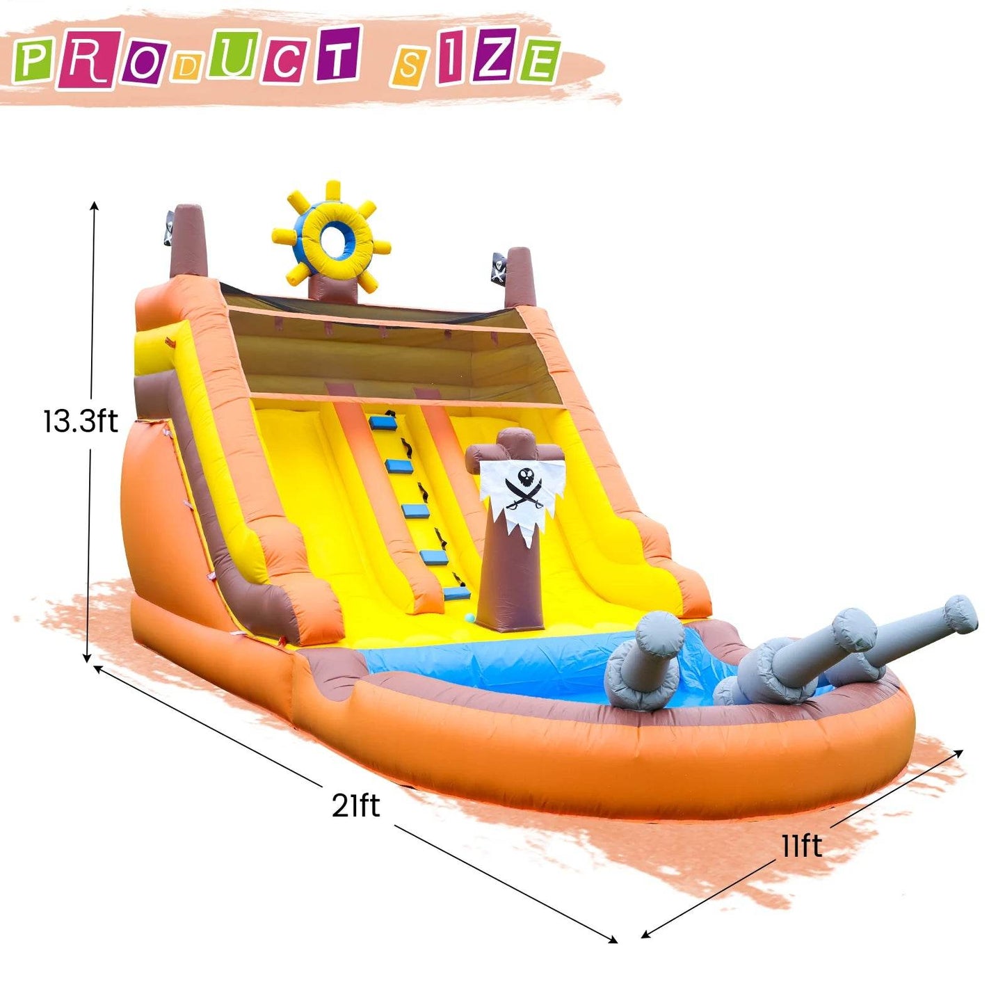 PVC Commercial Inflatable Bounce House for Kids and Slide - ToylandEU