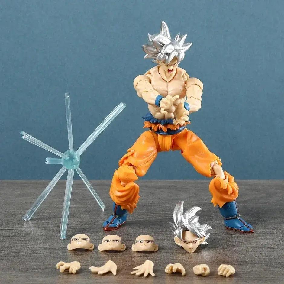  Bandai SHF Dragon Ball Son Goku Ultra Instinct PVC Figure 16.5 Cm Silver Hair Articulated Model -  ToylandEU™