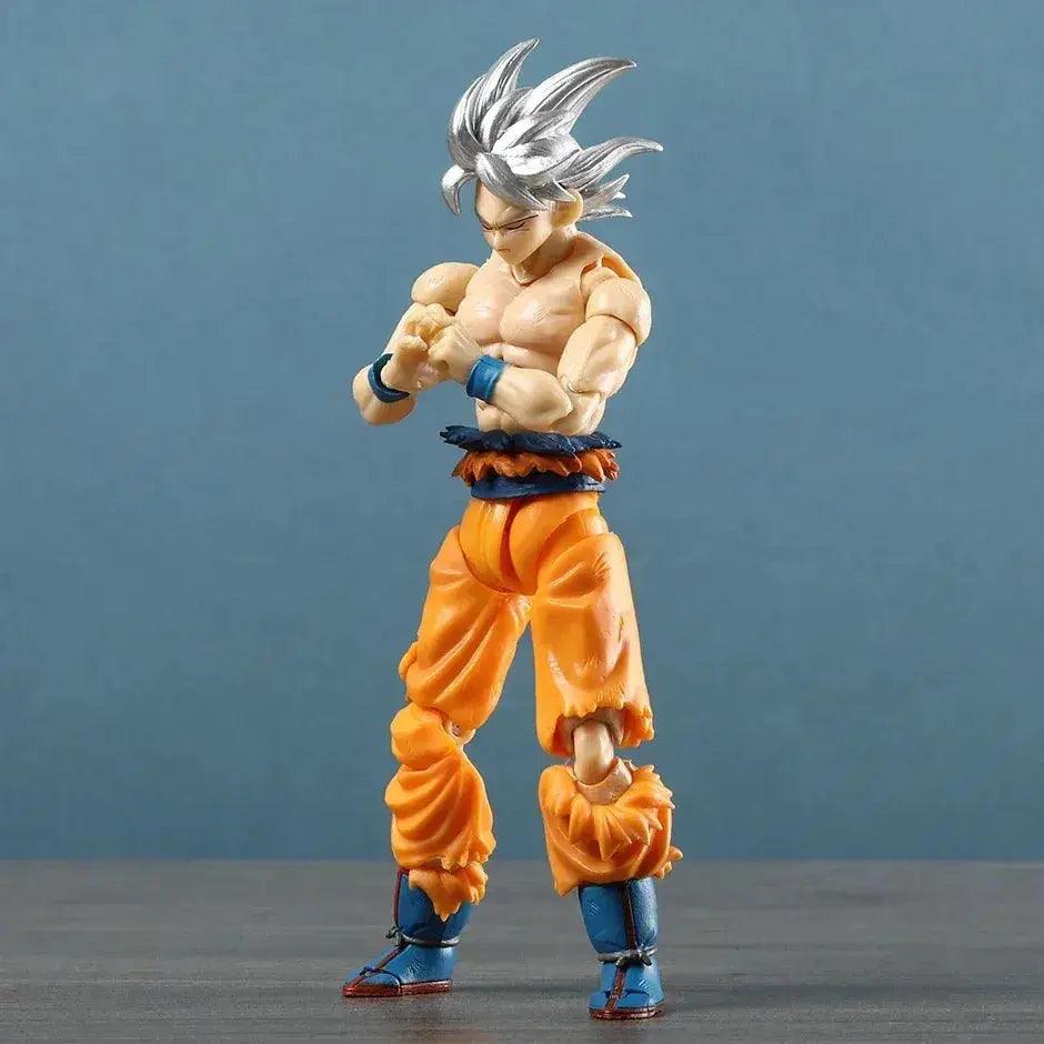  Bandai SHF Dragon Ball Son Goku Ultra Instinct PVC Figure 16.5 Cm Silver Hair Articulated Model -  ToylandEU™