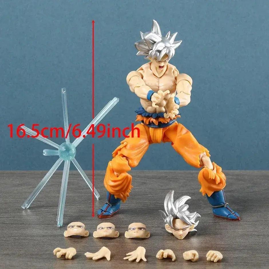  Bandai SHF Dragon Ball Son Goku Ultra Instinct PVC Figure 16.5 Cm Silver Hair Articulated Model -  ToylandEU™
