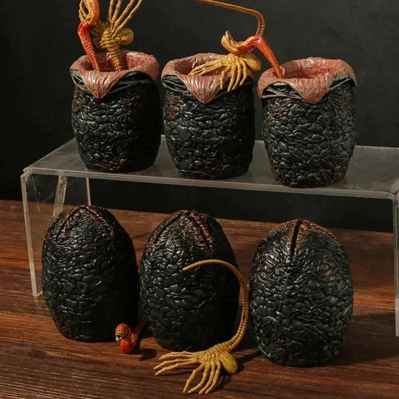  6-Pcs Set Alien Covenant PVC Figures Facehugger Chestburster Eggs 7-8 cm Unisex -  ToylandEU™