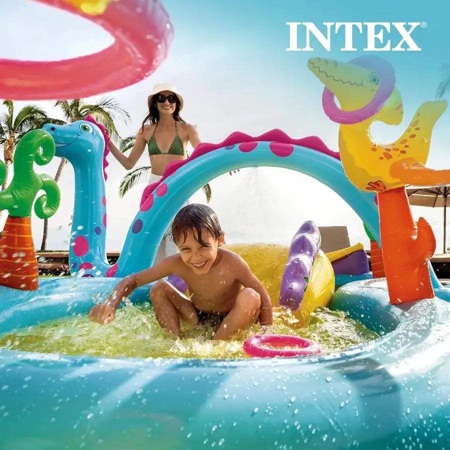  PVC Outdoor Pool With Slide And Climbing Wall Durable -  ToylandEU™