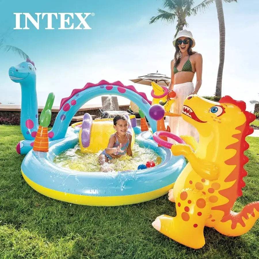  PVC Outdoor Pool With Slide And Climbing Wall Durable -  ToylandEU™