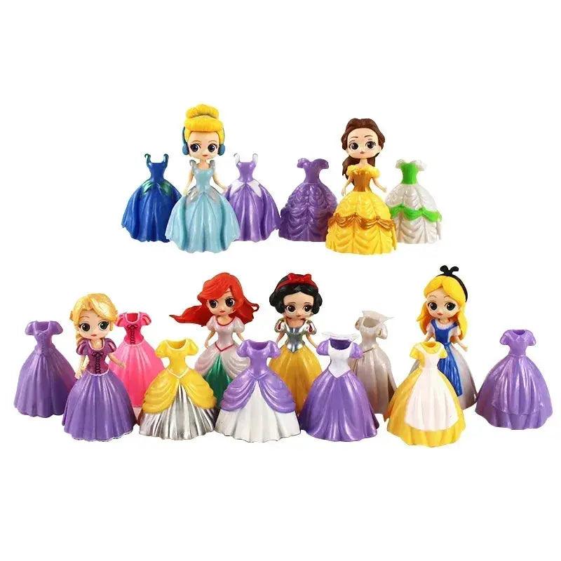  PVC Princess Action Figures Interchangeable Clothes Pro -  ToylandEU™