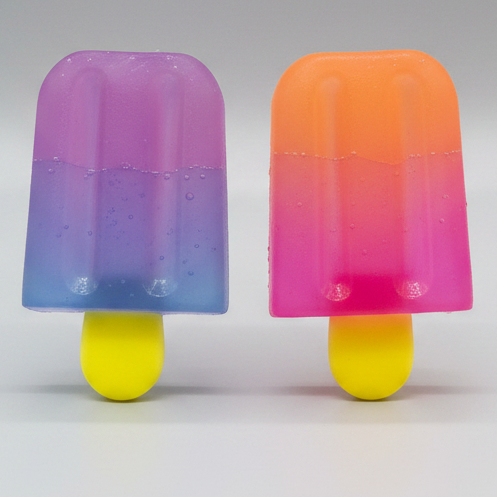Sensory Toy | Two Pack | Colorful Gelatin Popsicles | Assorted Colors