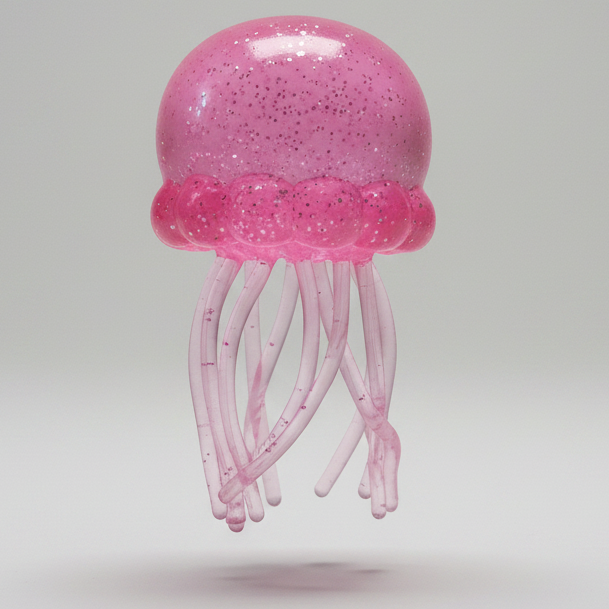 Jellyfish Water Squish Toy | Pink | Water Gel Filled | One Size