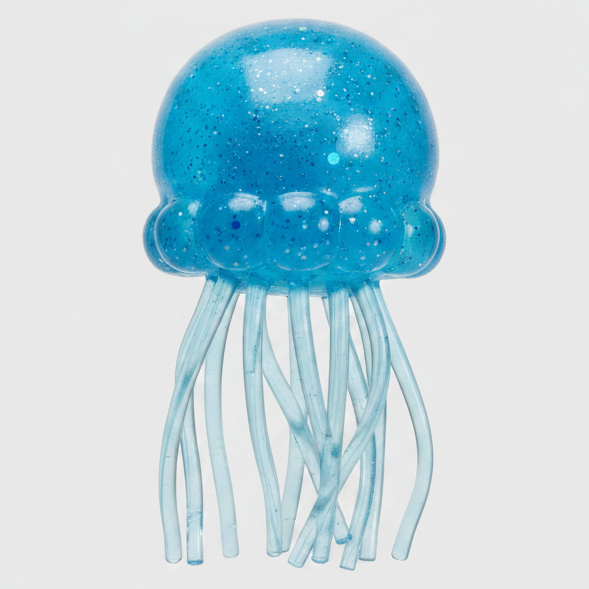 Jellyfish Water Squish Toy | Blue | Water Gel Fill | One Size
