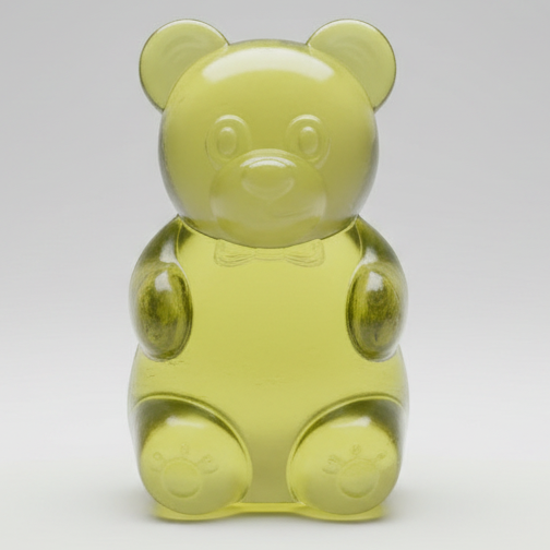 Gummy Bear Squish Toy | Yellow | Slow Rising | One Size