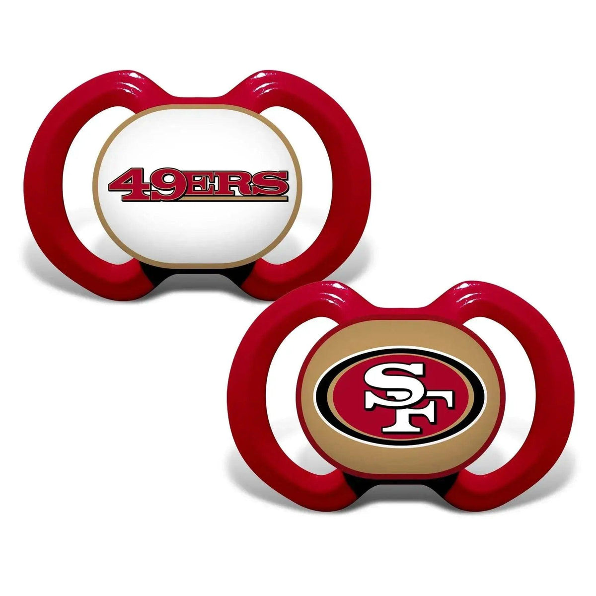  San Francisco 49ers Baby Pacifier 2 Pack Alternate Design -  ToylandEU™