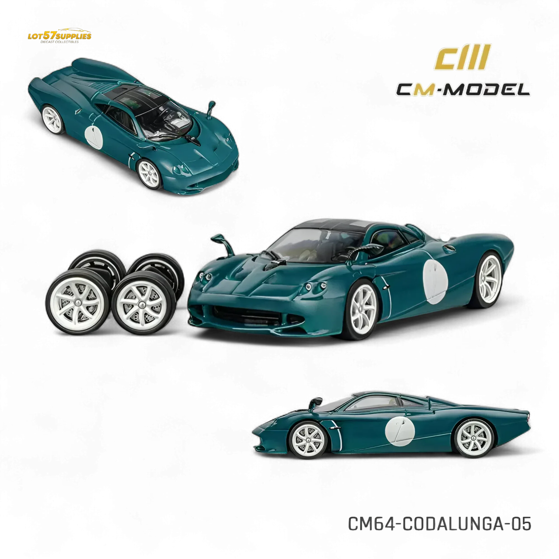 Pagani Codalunga 1 To 64 Preorder Green Exclusive Edition - ToylandEU