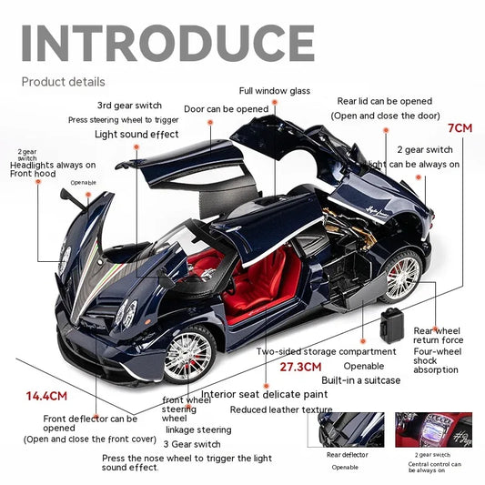 Pagani Huayra Dinastia Diecast Metal Model Car 1 To 18 - ToylandEU