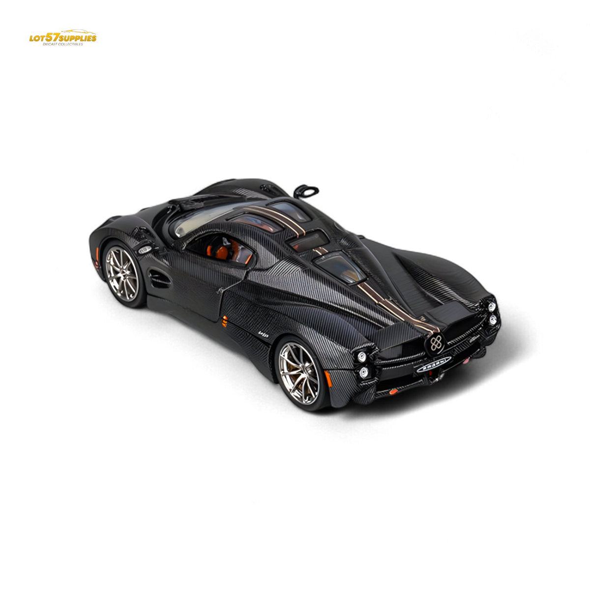 Pagani Utopia Diecast | 1:64 Scale Carbon Stripe | Toylandeu™