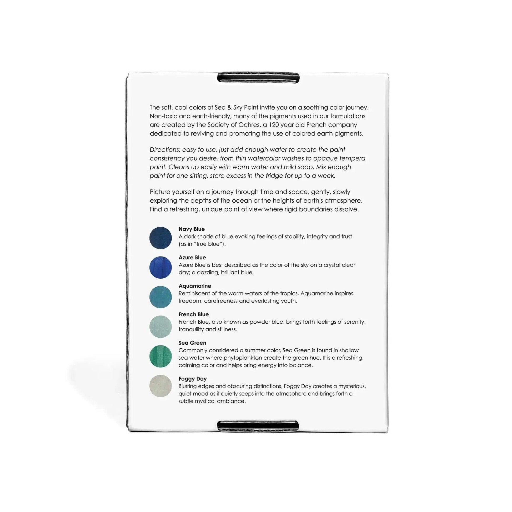  Sea & Sky Paint Set – Non-Toxic Earth Pigments (15–17g per Vial) -  ToylandEU™