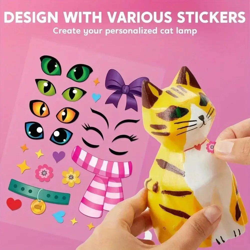  Paint Your Own Cat Lamp Kit DIY All Inclusive Craft Kit -  ToylandEU™