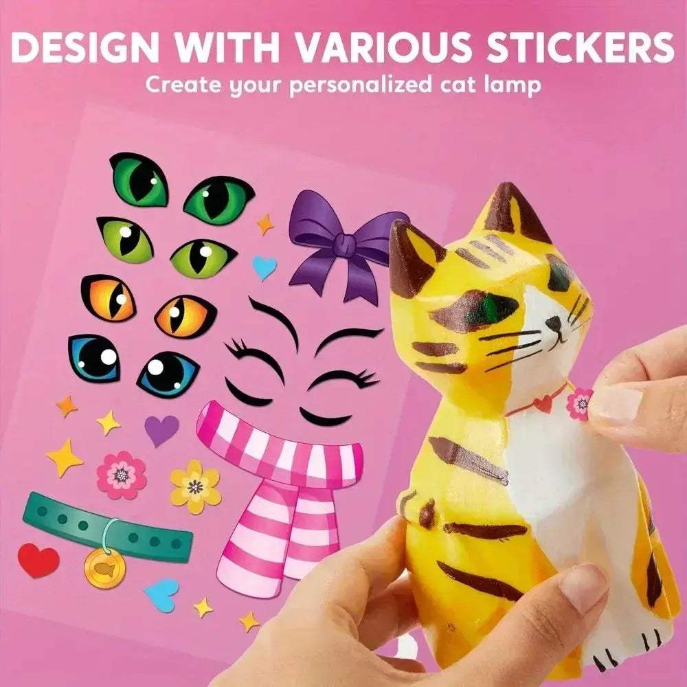  Paint Your Own Cat Lamp Kit DIY All Inclusive Craft Kit -  ToylandEU™