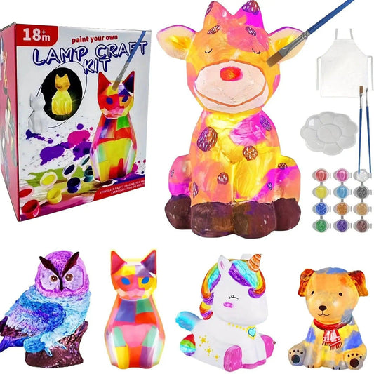  Paint Your Own Unicorn Lamp Art Kit Diy Night Light Safe -  ToylandEU™