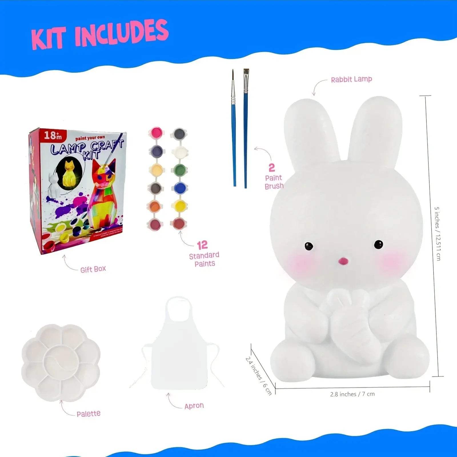 Paint Your Own Unicorn Lamp Art Kit Diy Night Light - ToylandEU