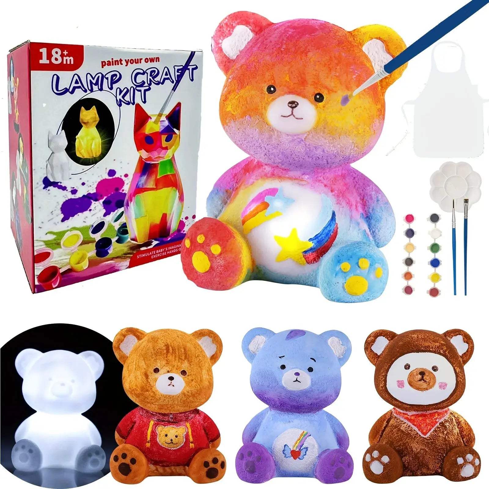 Paint Your Own Unicorn Lamp Art Kit Diy Night Light - ToylandEU