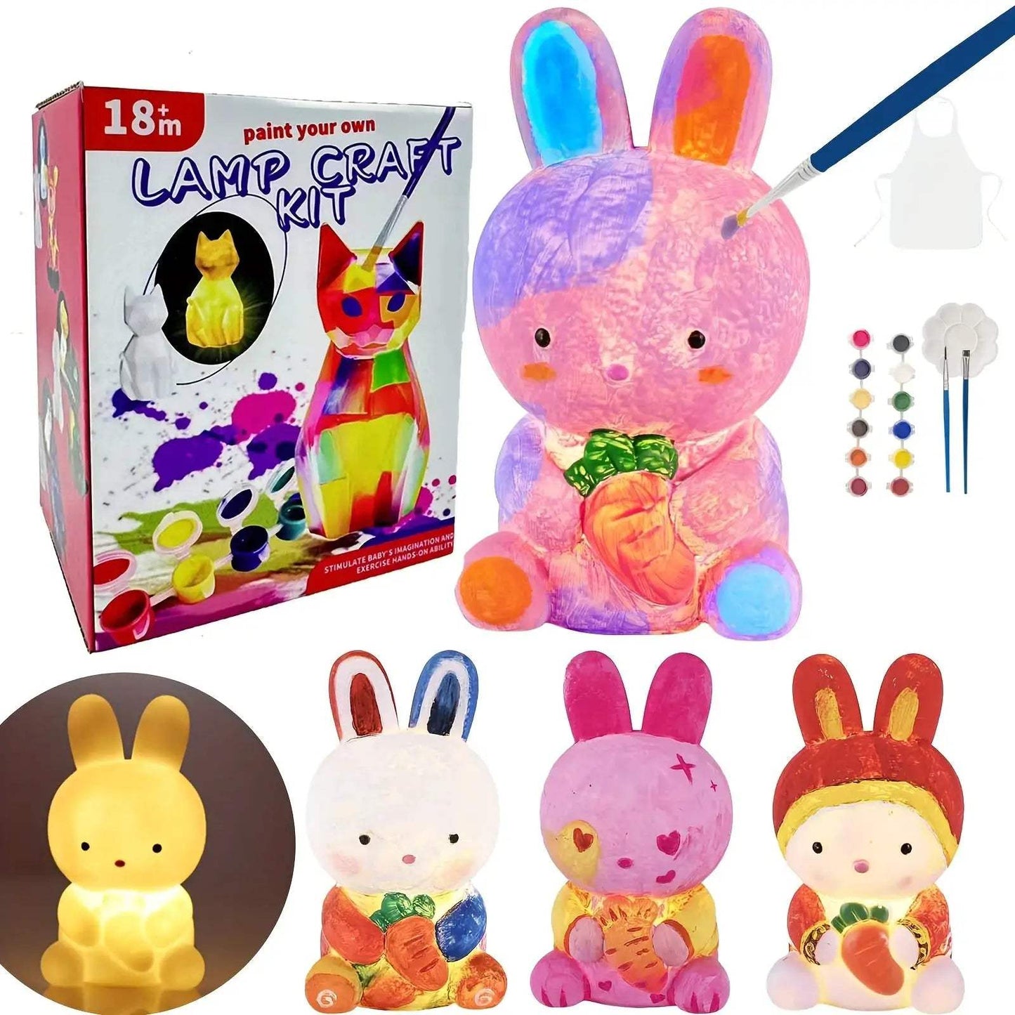 Paint Your Own Unicorn Lamp Art Kit Diy Night Light - ToylandEU