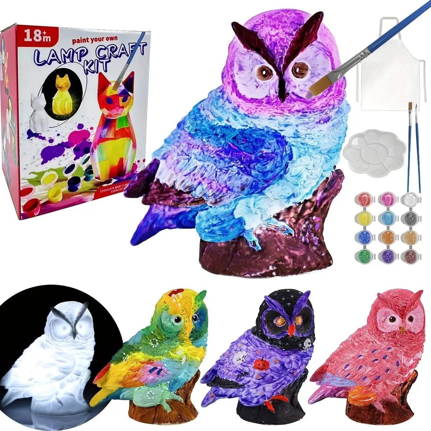 Paint Your Own Unicorn Lamp Art Kit Diy Night Light - ToylandEU