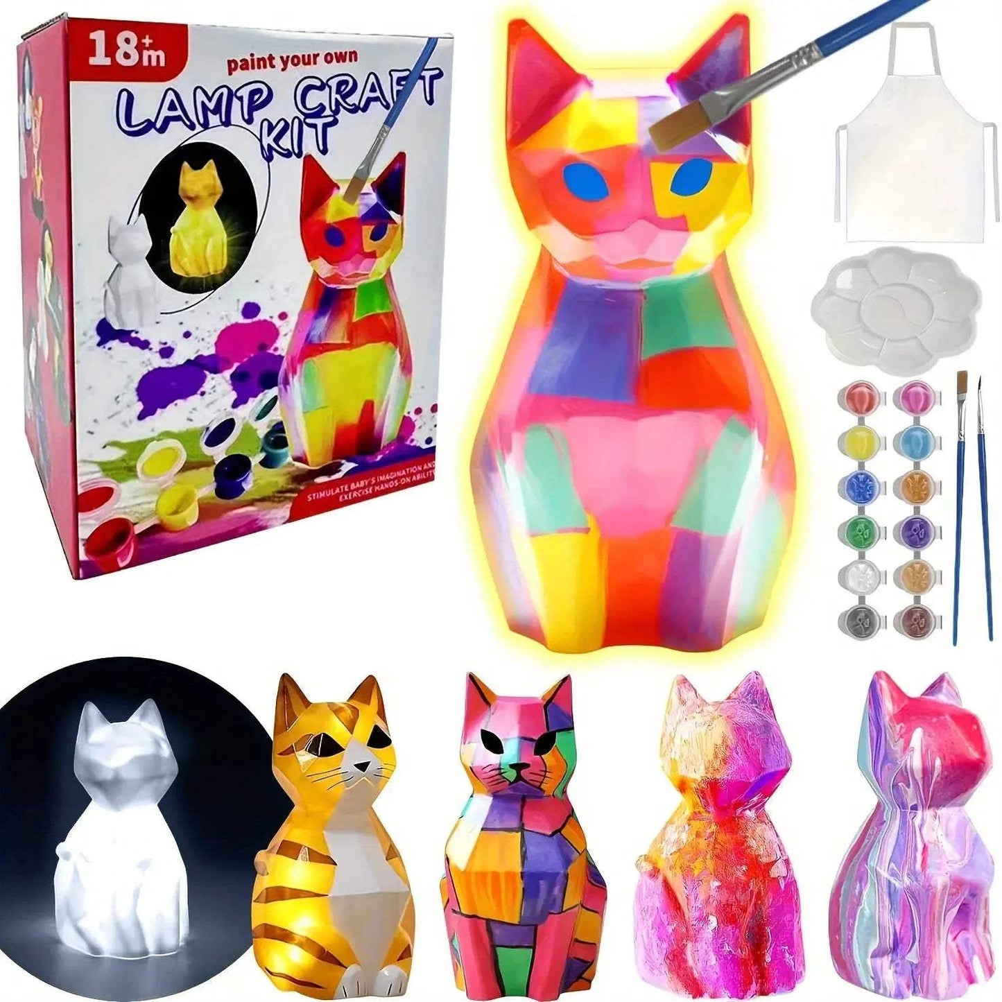 Paint Your Own Unicorn Lamp Art Kit Diy Night Light - ToylandEU