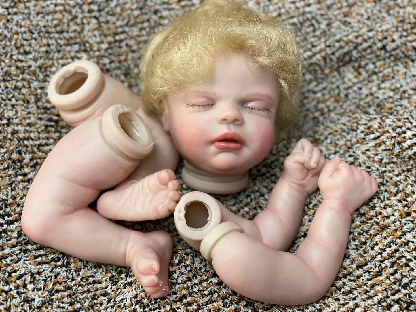 Painted Bebe Reborn Doll Kit 18 Inch Soft Touch Unassembled - ToylandEU
