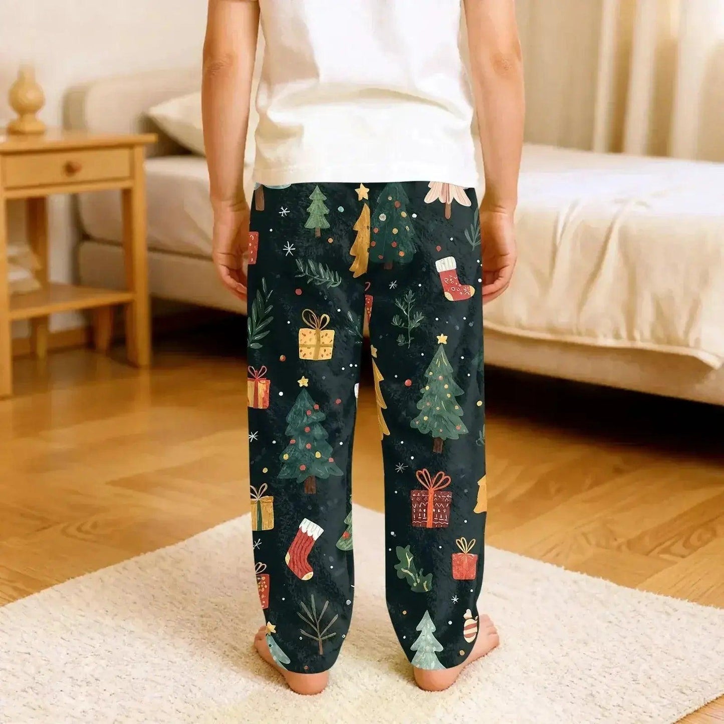  Kids Christmas Pajama Pants Loose Fit Cozy Cartoon Print -  ToylandEU™