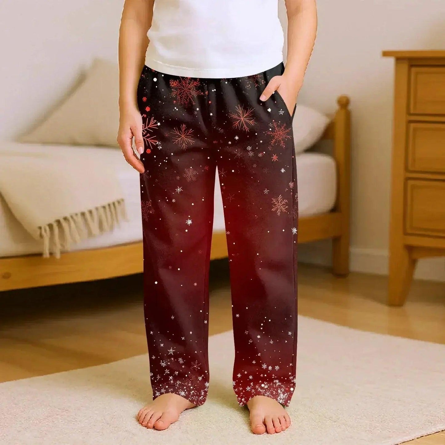  Kids Christmas Pajama Pants Loose Fit Cozy Cartoon Print -  ToylandEU™
