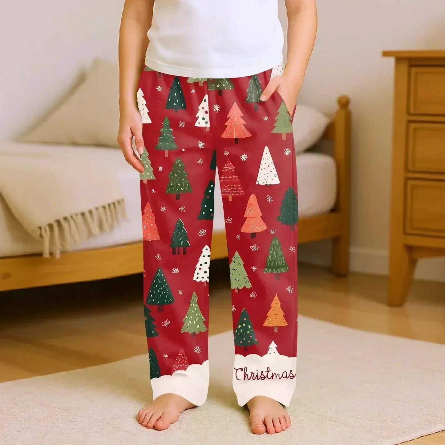  Kids Christmas Pajama Pants Loose Fit Cozy Cartoon Print -  ToylandEU™