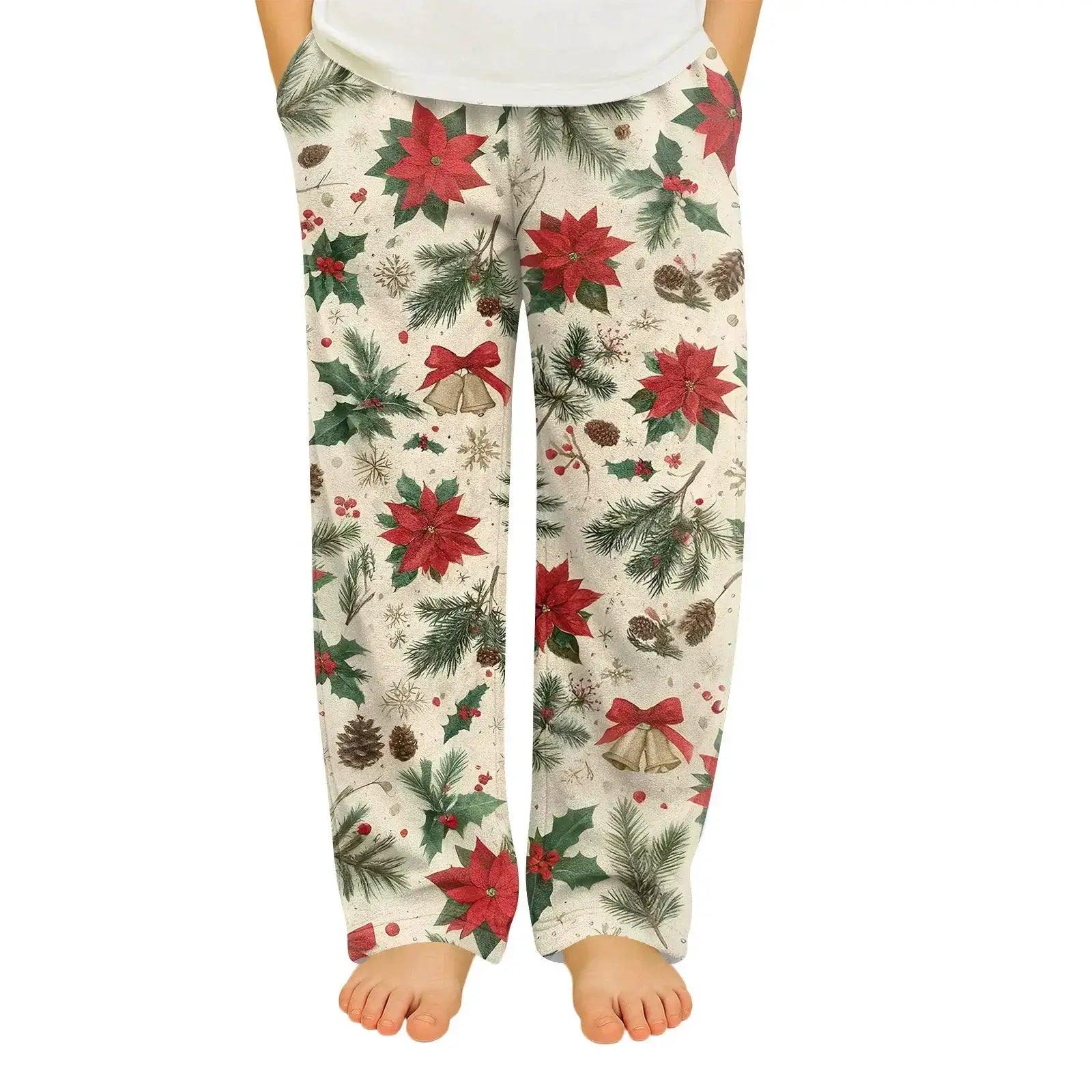  Kids Christmas Pajama Pants Loose Fit Comfort Cartoon -  ToylandEU™