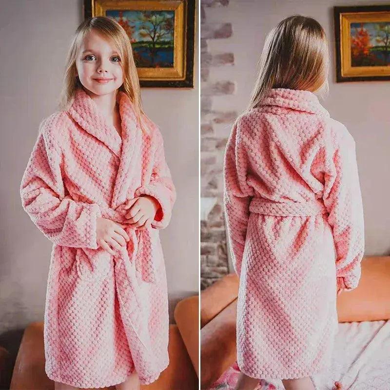  Cozy Flannel Kids Pajamas Unisex Warm Sleepwear Set -  ToylandEU™