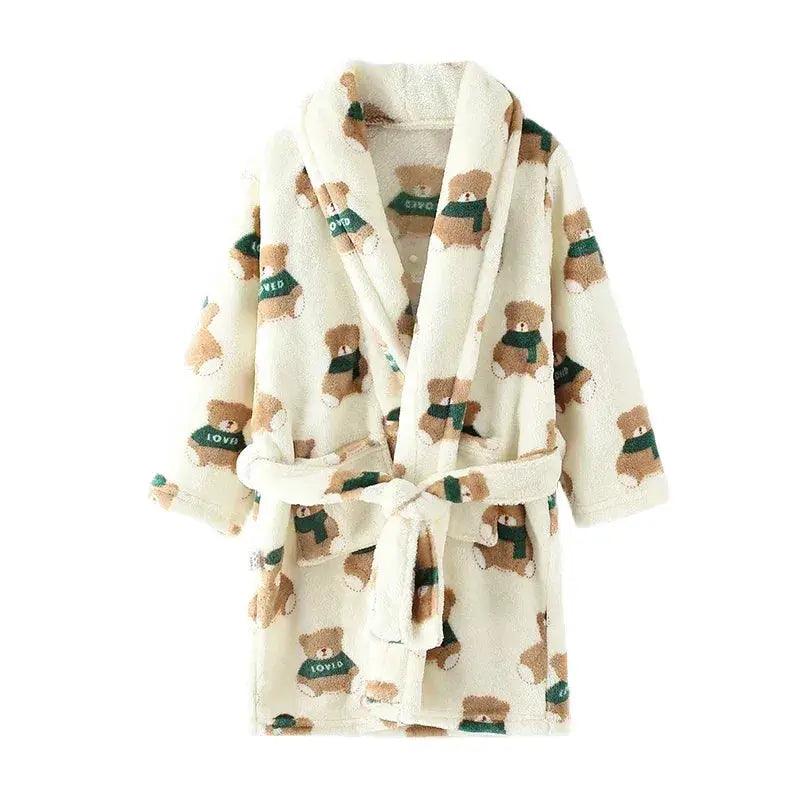  Cozy Flannel Kids Pajamas Unisex Warm Sleepwear Set -  ToylandEU™