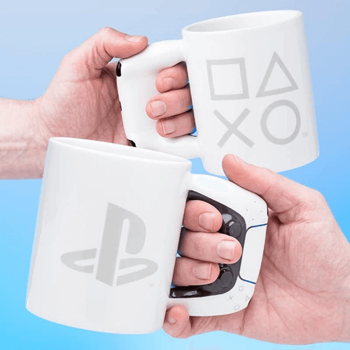 Paladone PlayStation Controller Mug | PlayStation 5 DualSense Handle | Ceramic | Gamer Gift