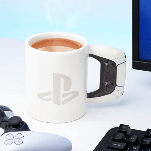 Paladone PlayStation Controller Mug | PlayStation 5 DualSense Handle | Ceramic | Gamer Gift