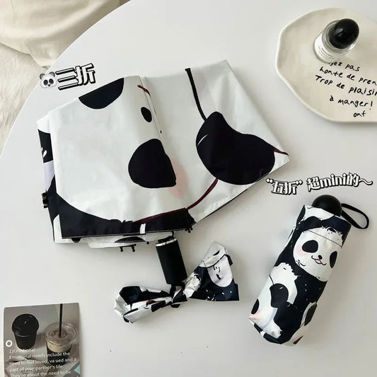 Panda Kids Umbrella Automatic Folding UV Protection - ToylandEU
