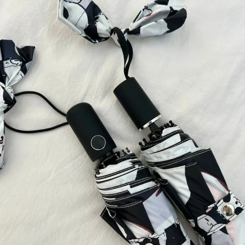 Panda Kids Umbrella Automatic Folding UV Protection - ToylandEU